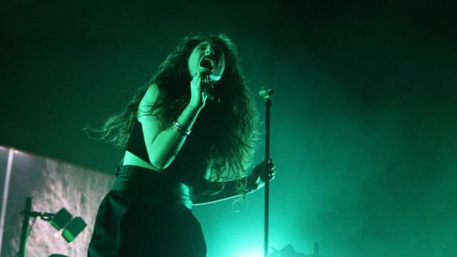 Despite the thunder and lightning on Saturday, people crowded City Hall Plaza for Boston Calling—with The National and Lorde, among others, performing this weekend.