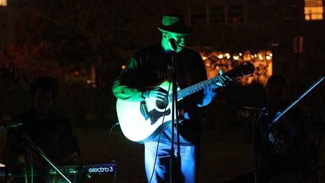 Scenes From The Music Guild's Open Mic In Stokes Amphitheater