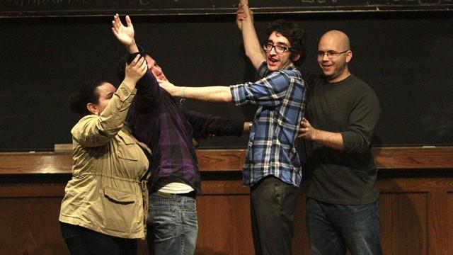 The Committee for Creative Enactments paid tribute to its departing seniors with a night of improv games in Fulton 511.