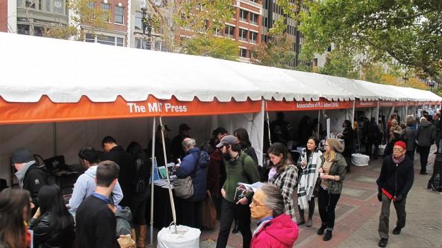 Copley Square was transformed into a maze of white tents devoted to the seventh annual book festival. 