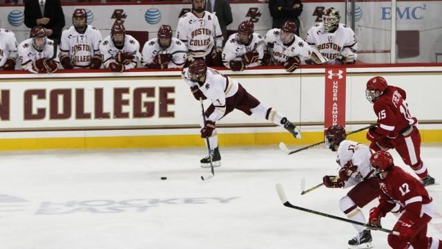 BC Dominates Wisconsin Behind Third Line's Strong Play