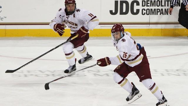 Cangelosi, Eagles Skate By Badgers In Home Opening Rout