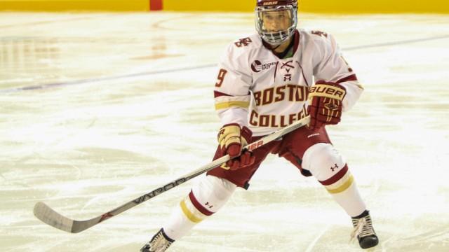 Eagles Skate Past No. 5 Northeastern To Stay Undefeated