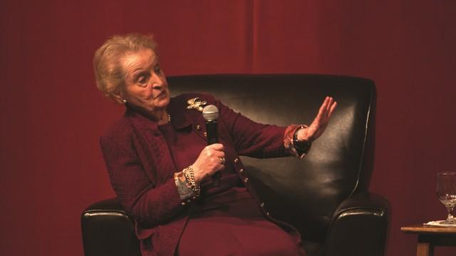 Madeleine Albright At Robsham On Speaking Up And Interrupting