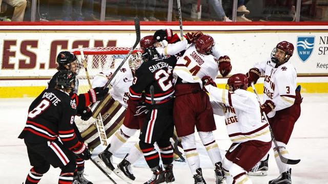 Eagles Can't Hold Leads In Frustrating Tie With Northeastern