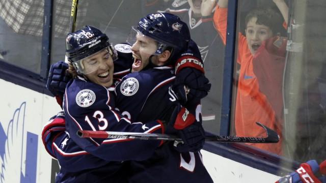 Girl Challenges Cam Atkinson to Score a Goal for a Dog, He Gets a Hat Trick