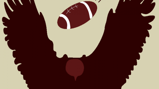 Eagle with football
