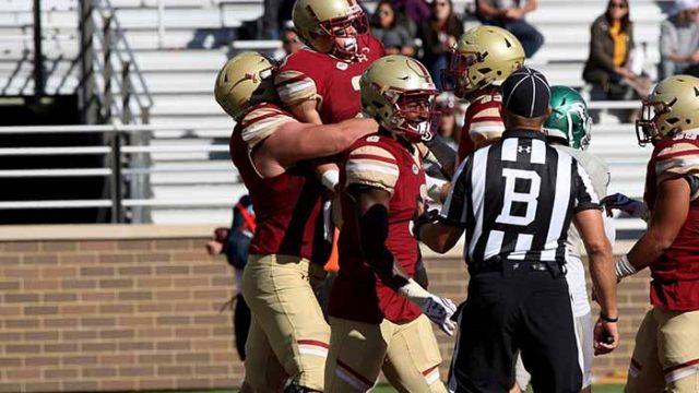 Despite an early scare, Boston College football easily handled Wagner in its home opener at Alumni Stadium. 