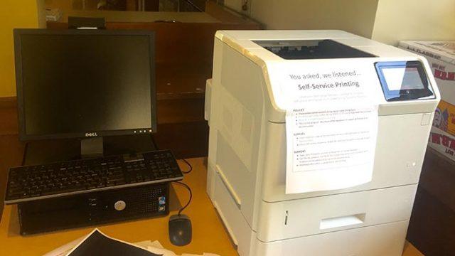 After a Decade-Long Debate, Printers Are Installed in Lower