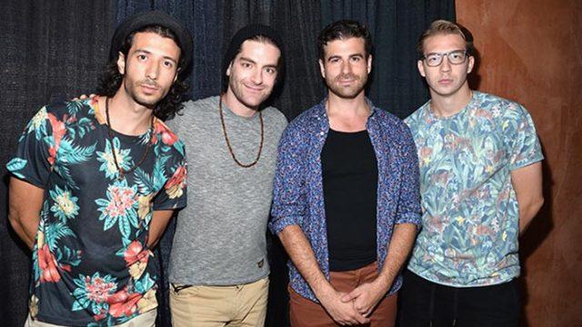 EAST RUTHERFORD, NJ - JUNE 29:  (L-R) Nasri Atweh,  Ben Spivak, Mark Pellizzer and Alex Tanas of  Magic! attend backstage during 103.5 KTU's KTUphoria 2014 presented by Burlington, at IZOD Center on June 29, 2014 in East Rutherford, New Jersey.  (Photo by Mike Coppola/Getty Images for Clear Channel Media and Entertainment New York)
