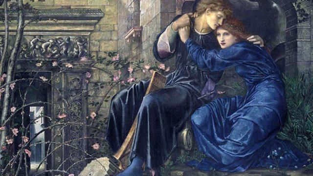 Love among the Ruins *watercolour, bodycolour and gum arabic on paper *96.5 x 152.4 cm *ca. 1870*signed b.l. with initials