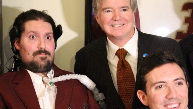 NCAA President Mark Emmert Honors Pete Frates with Inspiration Award
