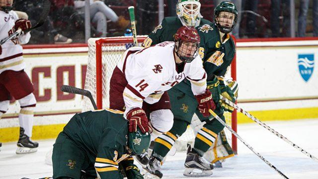 For the first time since January 2008, Boston College tied for the second game in a row, putting its place in the hunt for a Hockey East regular-season title in a precarious position.