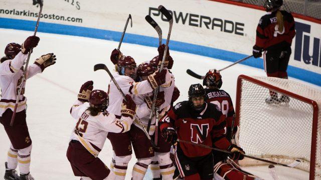 BC Rides Another Strong Third Period, Repeats as Beanpot Champions