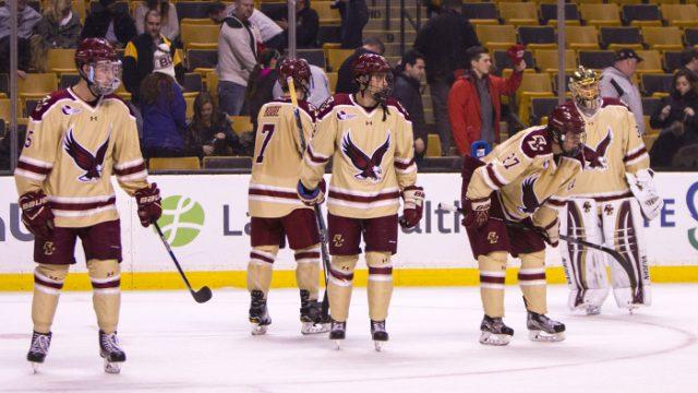 Gustafsson's Hat Trick Propels Merrimack Over Eagles
