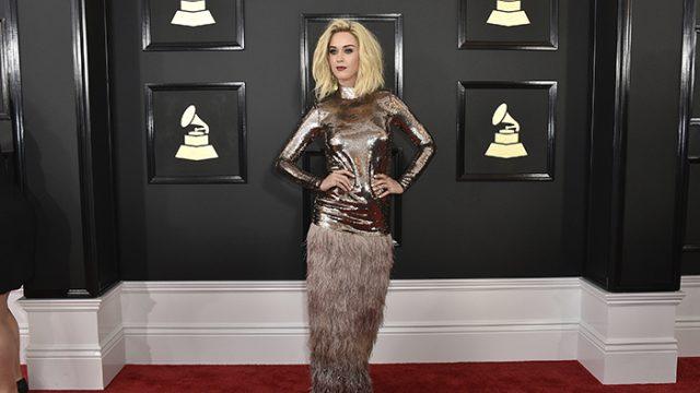 Katy Perry arrives at the 59th annual Grammy Awards at the Staples Center on Sunday, Feb. 12, 2017, in Los Angeles. (Photo by Jordan Strauss/Invision/AP)