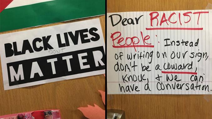 Black Lives Matter Signs Defaced in Roncalli