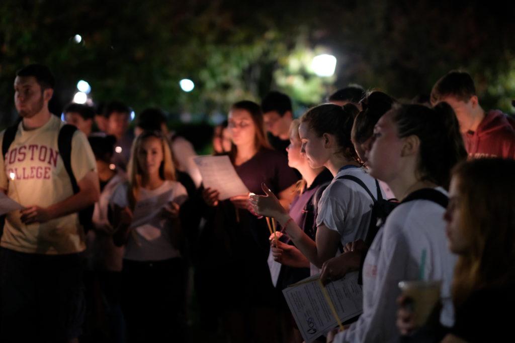 Students Hold Vigil for Victims of Recent Disasters, Las Vegas Shooting