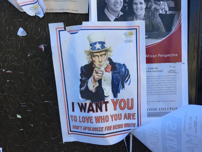 Signs Supporting White Supremacy Appear at Starting Location of 'Silence Is Still Violence' March
