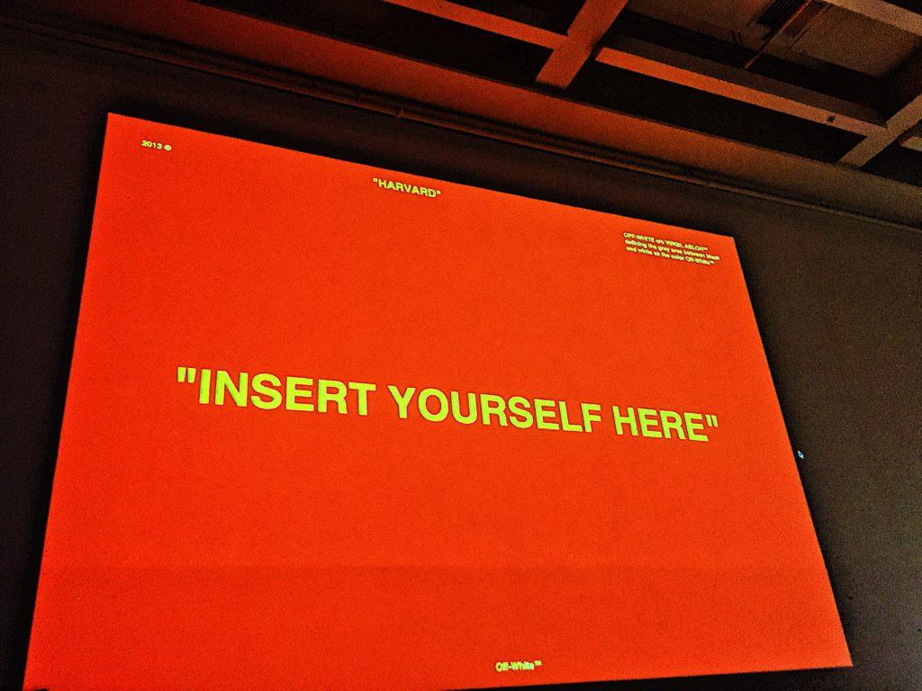 At Harvard, Abloh Defines Signature and Dodges Sneakers