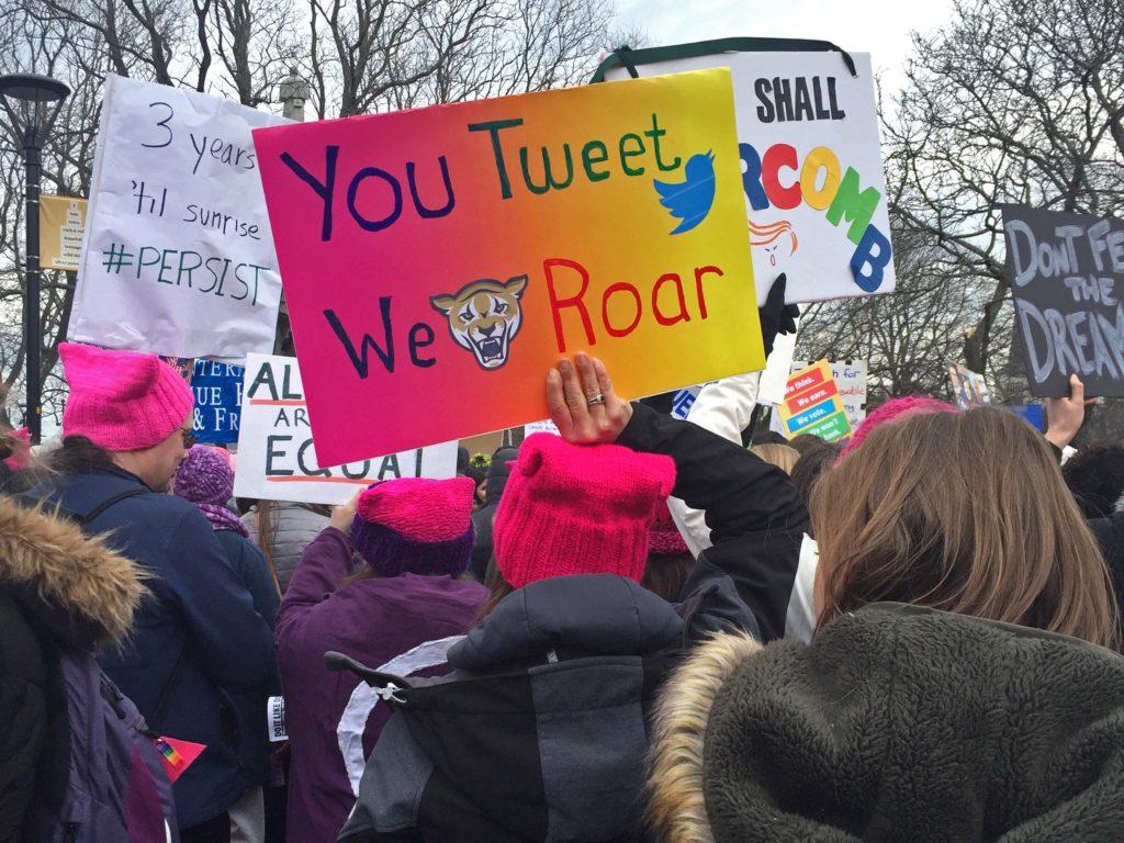 Nearly 10,000 Attend the Second Women's March in Cambridge
