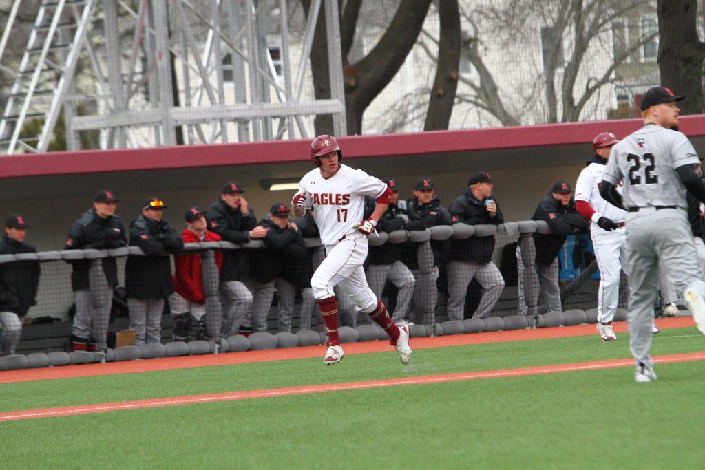 Baldelli Hits Walk-Off Grand Slam as Eagles Split Double Header