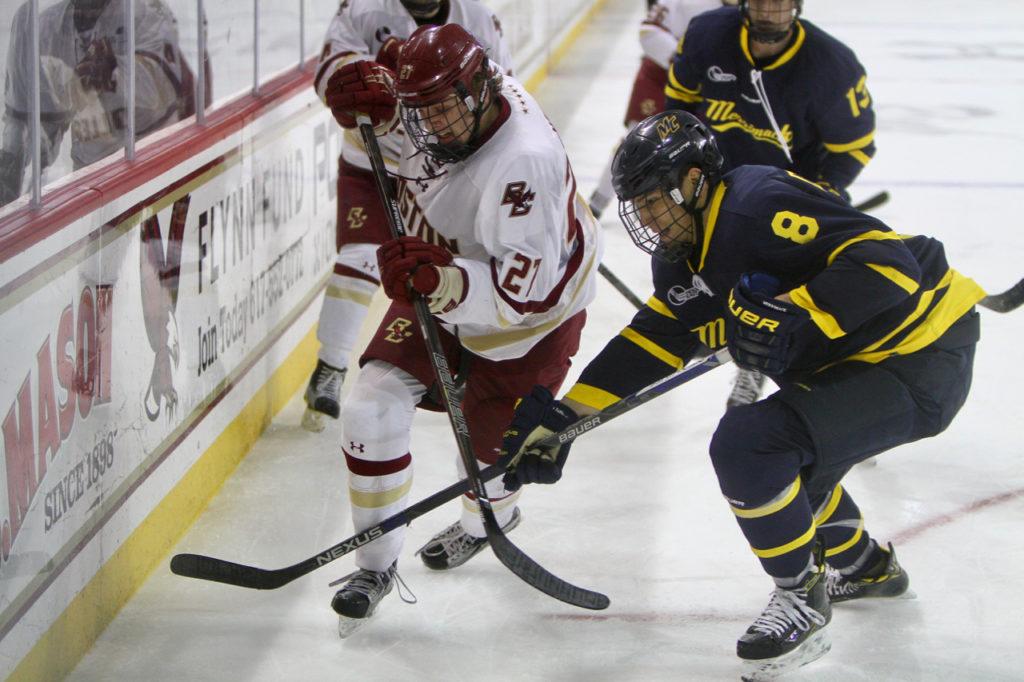 With Sweep of Merrimack, BC Advances to Hockey East Tournament Semifinals