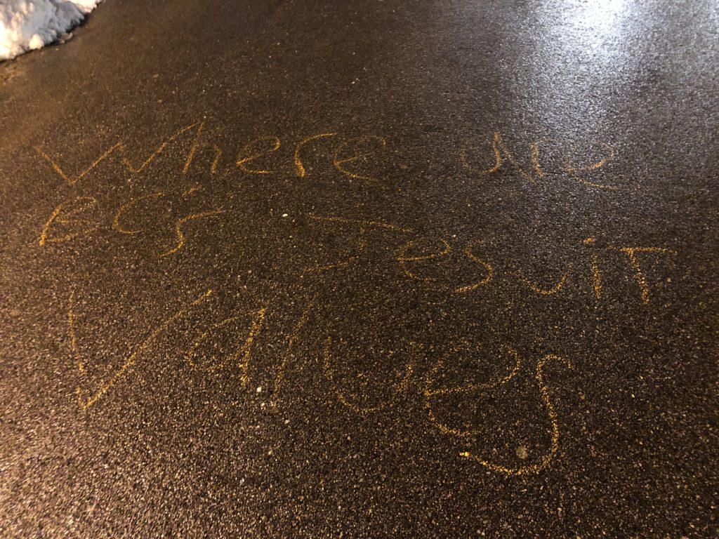 Two Students Accused of Property Damage For Chalking