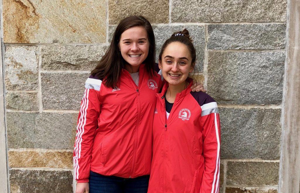 Kate Mignosa, CSON '19 (right), with Theresa Adams, CSON '18.
