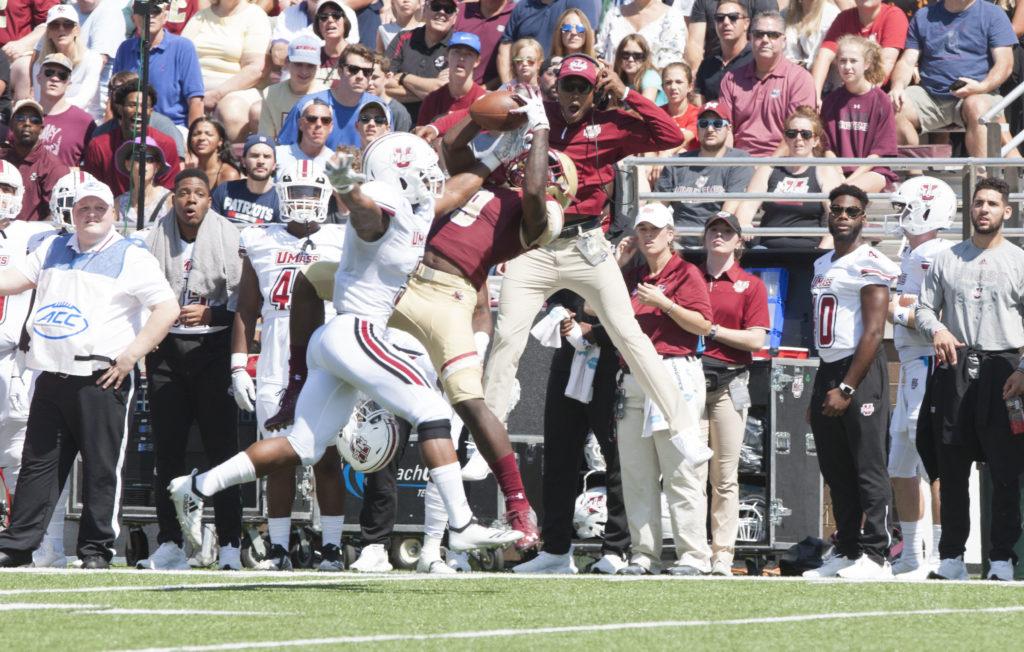 After missing the last three games of the 2017 season with an ACL tear, Anthony Brown returned looking better than ever. Four touchdowns and 279 yards through the air propelled the Eagles to a season-opening blowout victory.