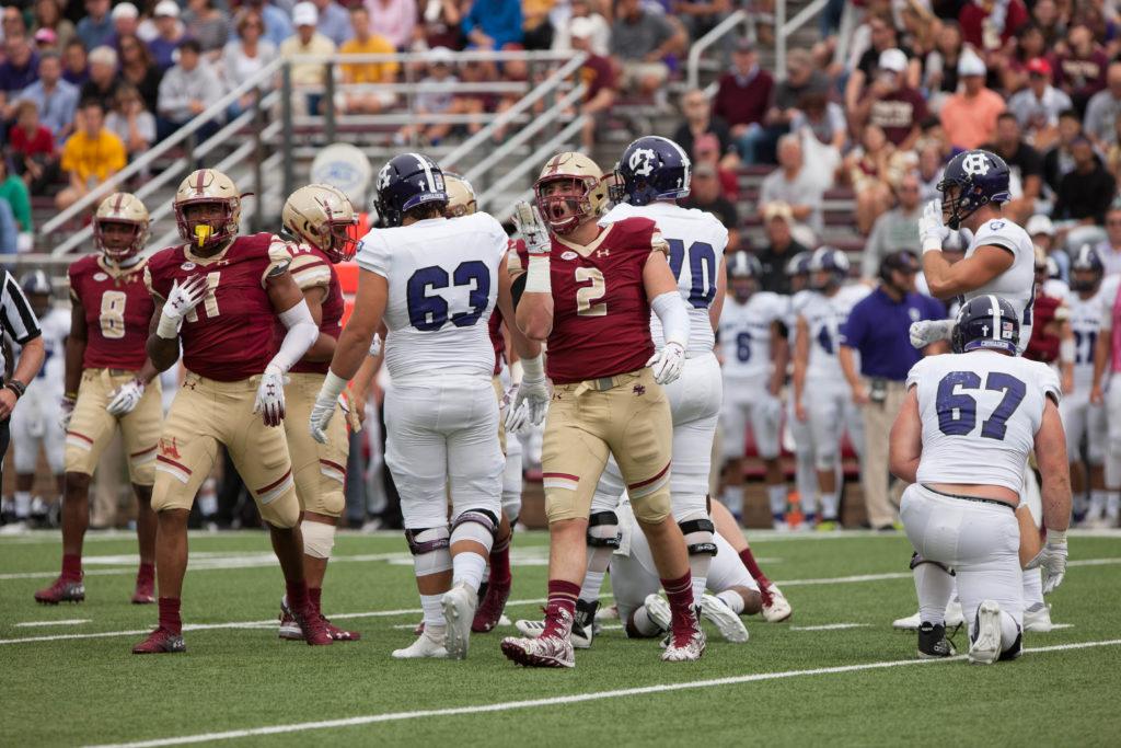 A.J. Dillon rushed for 149 yards and three touchdowns in less than a quarter of work, and BC cruised to its second 30-plus point blowout of the season against longtime New England rival Holy Cross.