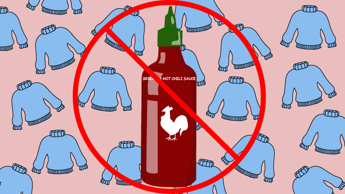 Sweaters, Sinuses, and Sriracha: TU/TD