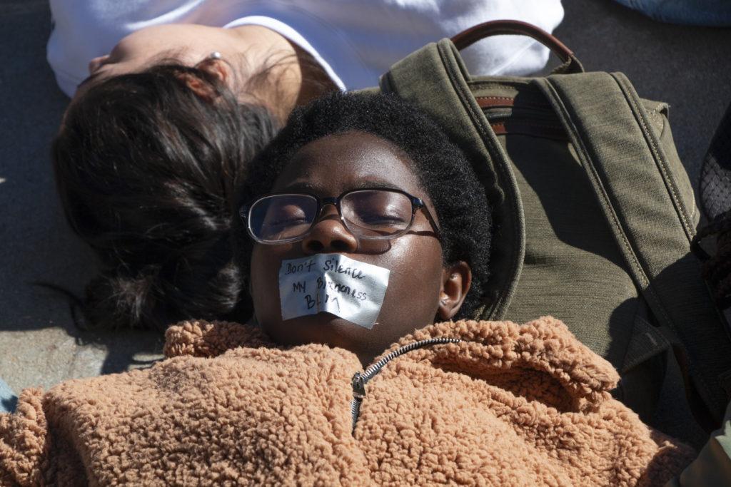 In Pictures: Students Hold Die-In on Quad on Anniversary of Silence is Still Violence