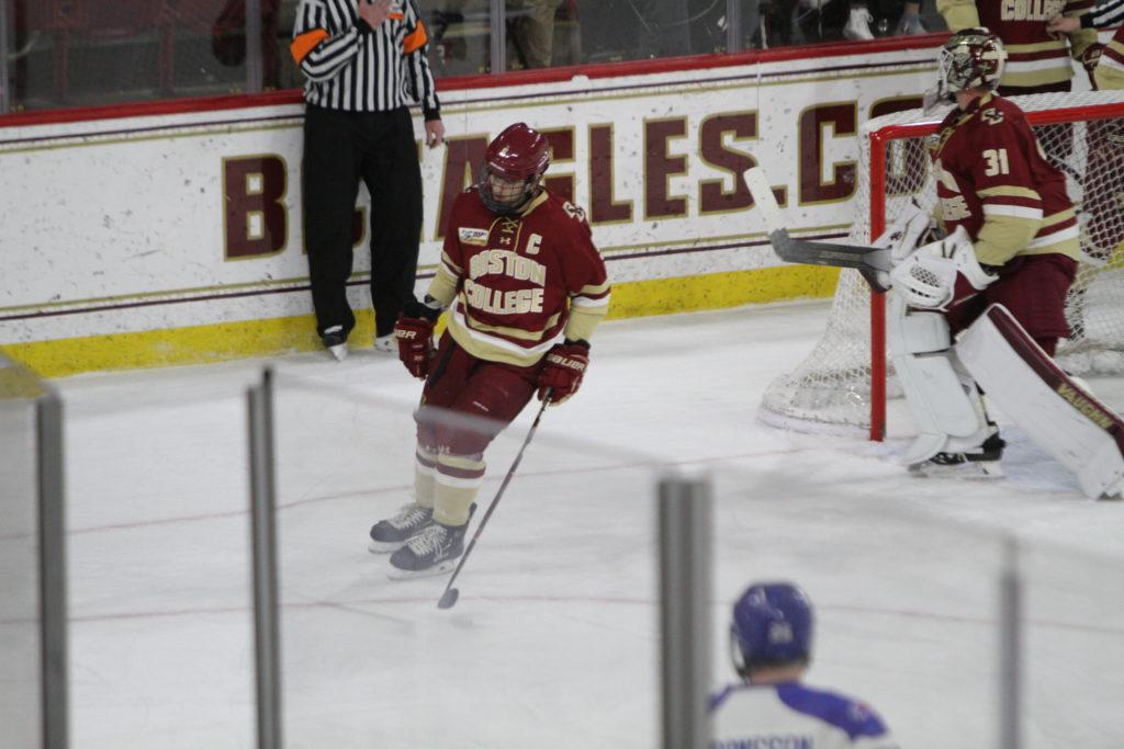 Poor Second Period Dooms Eagles to Defeat against Riverhawks