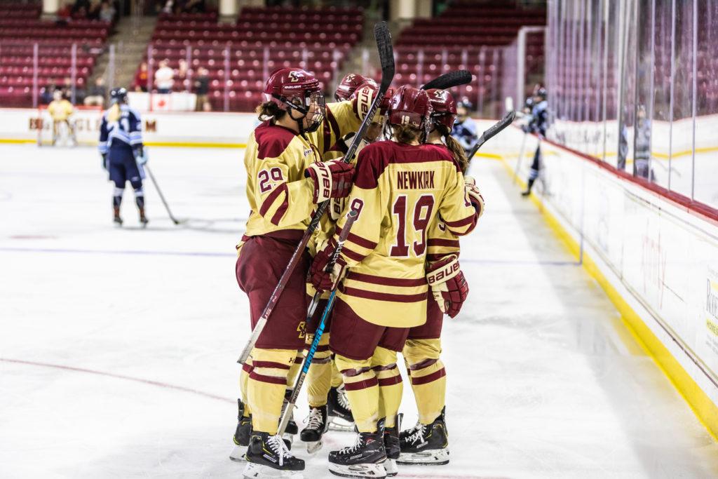 Eagles Win Fourth Straight, Cruise Past Maine on Senior Night