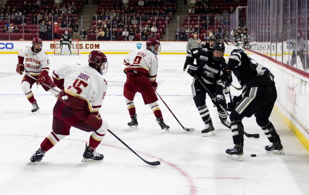 Hutsko Helps BC Force Game 3 Against No. 7 Providence in Hockey East Quarterfinals
