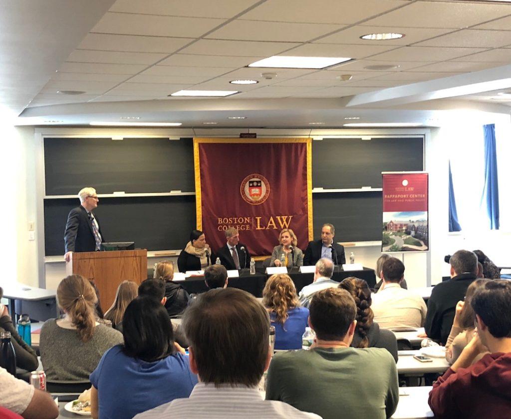 Suffolk DA Discusses Non-Prosecution Policy at BC Law Panel