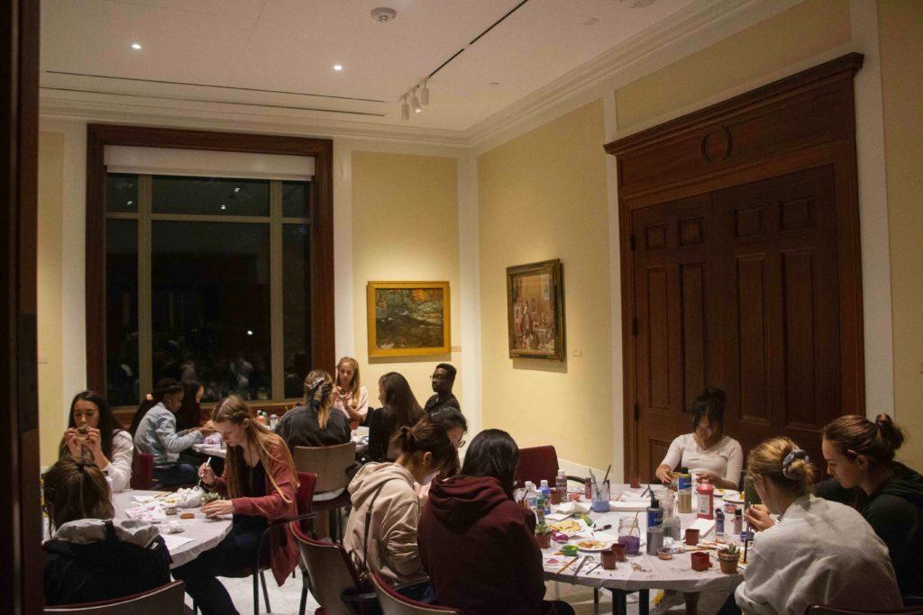 Students Explore McMullen Exhibits at Art After Dark
