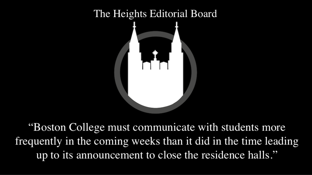 Boston College Was Inefficient in Communicating With Students, Faculty, and Staff Regarding Closing