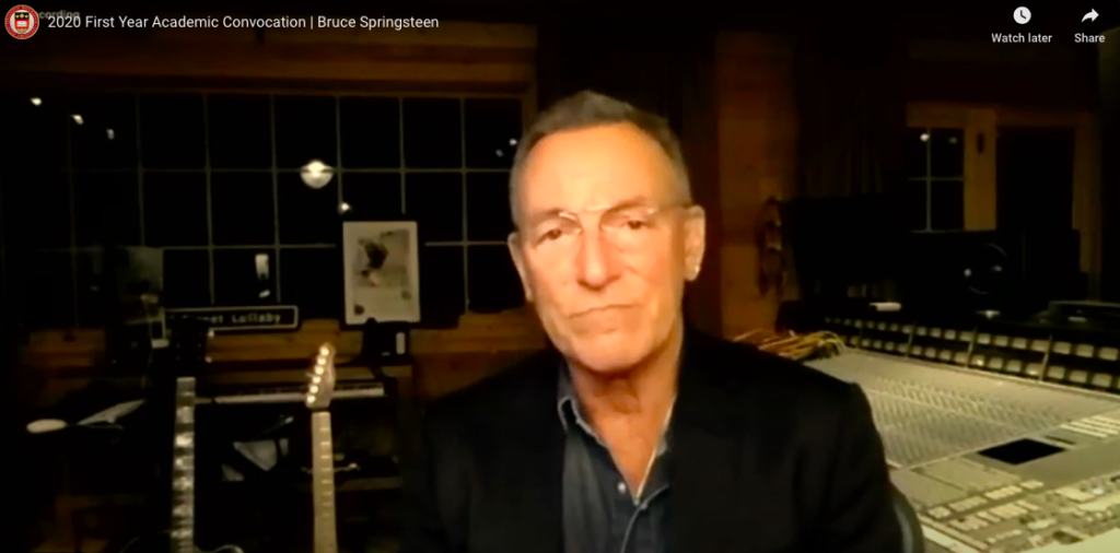 Springsteen Speaks at First-Year Convocation