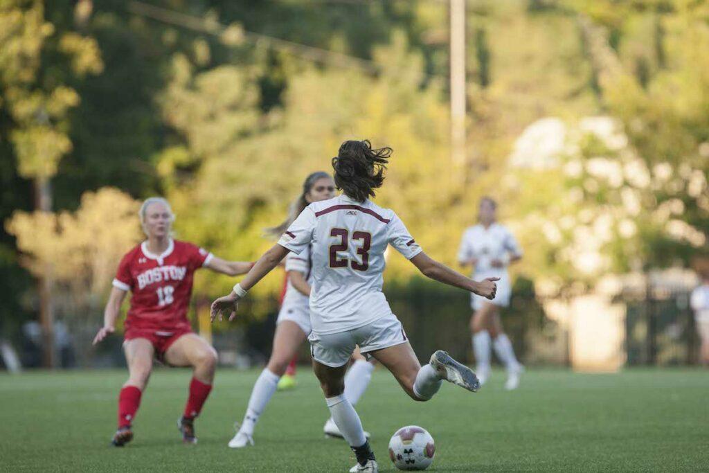 Irish Play Lockdown Defense, Shut Out BC 2-0 in Season Opener