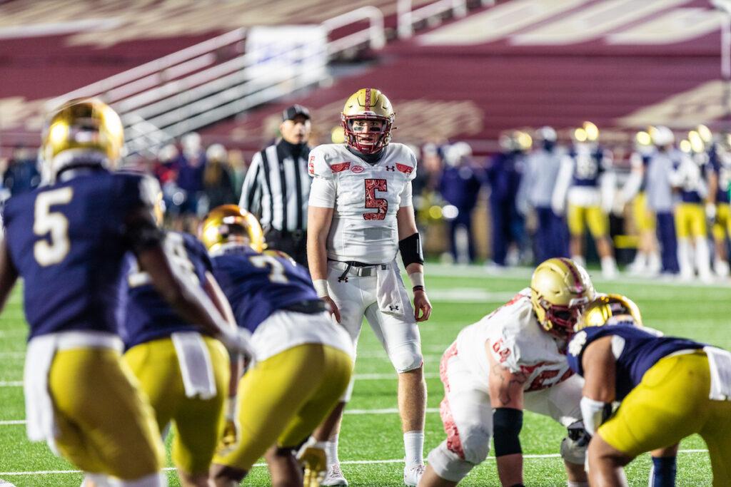 Eagles Fall Short in Highly Anticipated Red Bandanna Game Against No. 2 Notre Dame