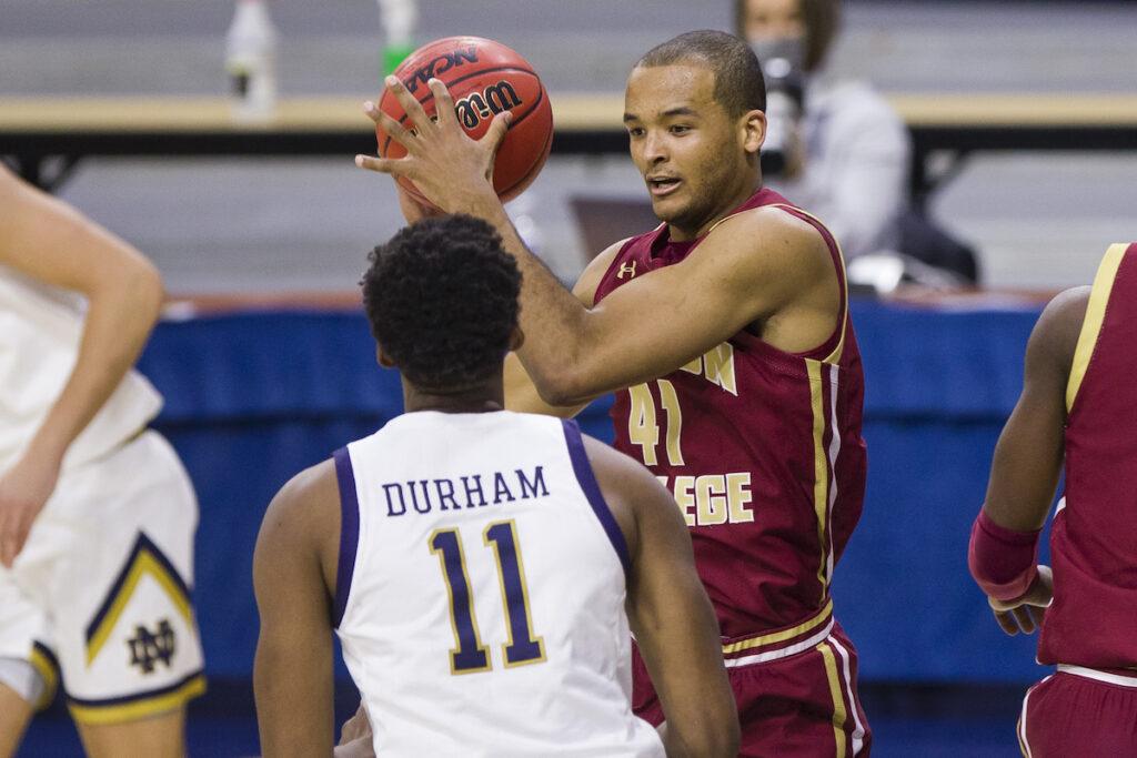 Mitchell's Double-Double Isn't Enough in 80-70 Loss to Notre Dame