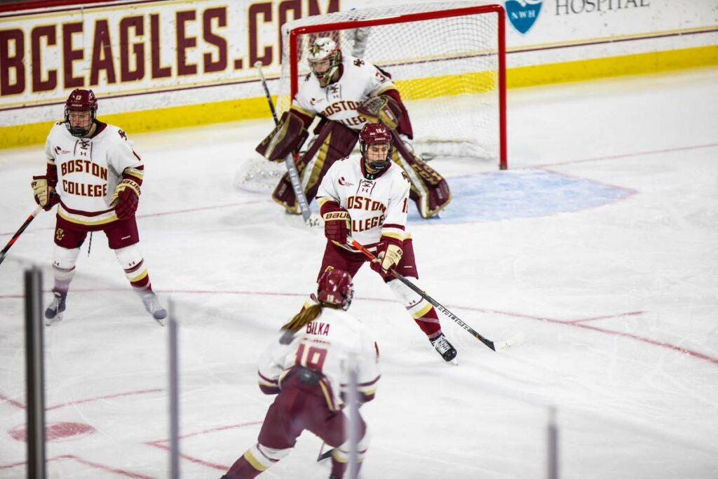 Eagles Fend Off Late Surge, Beat Merrimack 5-3