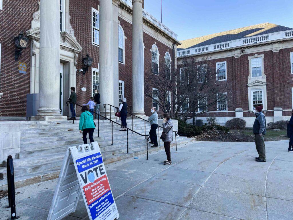 Newton Voters Express Concerns With Zoning, Policing at Early Voting
