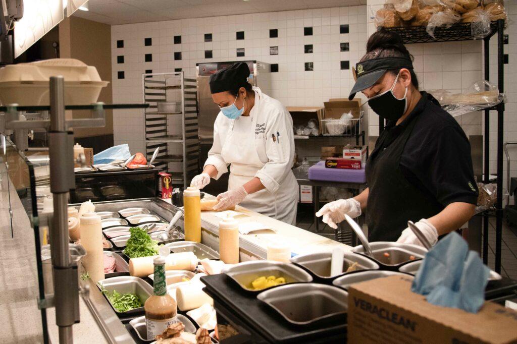 “Checking in people and printing their label … it's completely out of like the realm of my job responsibilities, but I think in a unique situation like COVID, everybody kind of has to roll up their sleeves and, and do whatever job needs to be done to make sure that we're all here, safe, and can be at Boston College together,” Morris said. 