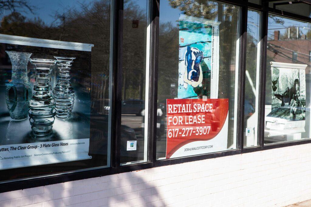 Newton Community Pride Fills Vacant Storefronts with Artwork