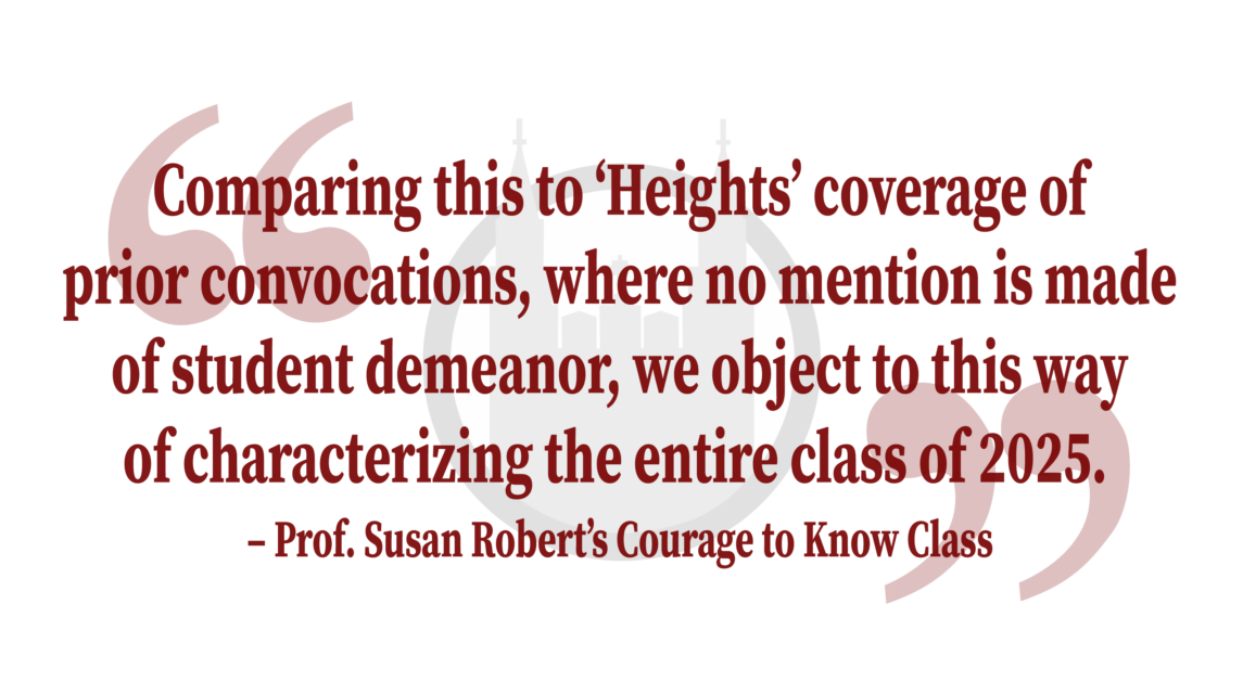 In Response To: "Class Of 2025 Inattentive At Annual Convocation"