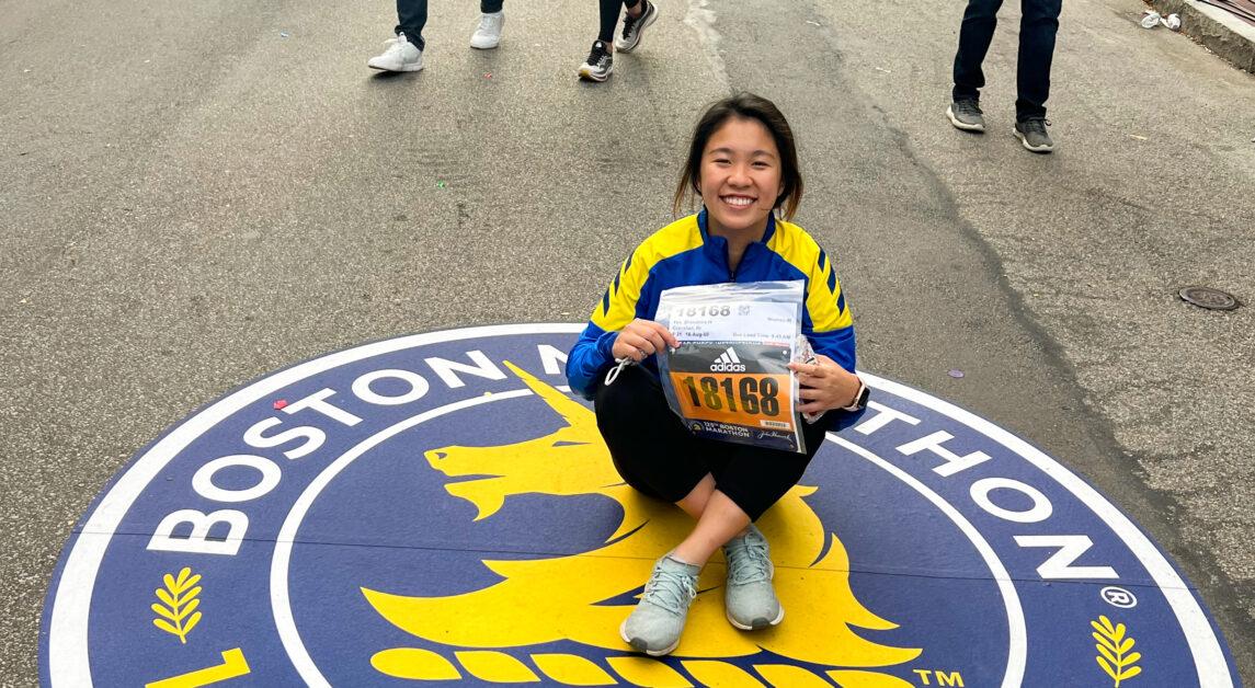 “But it was honestly so fun, I had so much adrenaline from it, because I kind of conserved my energy from Heartbreak Hill to zoom down Comm. Ave.,” Yee said. “I loved seeing everyone, my friends started running down Comm. Ave. with me and just cheering and yelling, and then I was going over to everyone's like clapping hands and everything." 