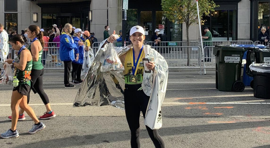 “But it was honestly so fun, I had so much adrenaline from it, because I kind of conserved my energy from Heartbreak Hill to zoom down Comm. Ave.,” Yee said. “I loved seeing everyone, my friends started running down Comm. Ave. with me and just cheering and yelling, and then I was going over to everyone's like clapping hands and everything." 